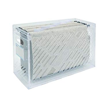 Imagem de Caixa para Pastas, com 06 Pastas Suspensas Ecologicas, Cristal, Dello, Natural