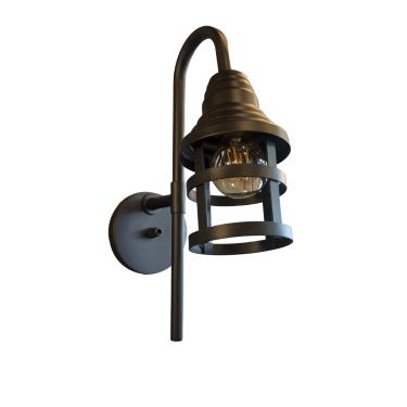 Imagem de Arandela Aramada Colonial Preta 10x10x18cm P/1 E-27 Ref.96-01 - Primor