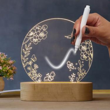 Imagem de PopLumos - Luminária lousa de escrever, jardim encantado