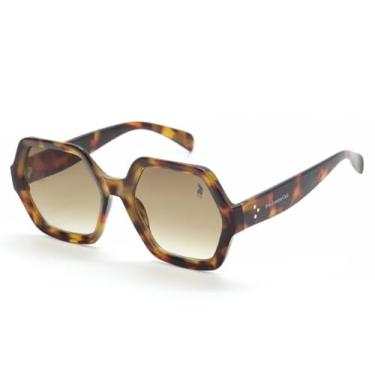 Imagem de Óculos de Sol Fashionista Polo London Club com Proteção UVA/UVB - Kit contém estojo e flanela (Tartaruga)