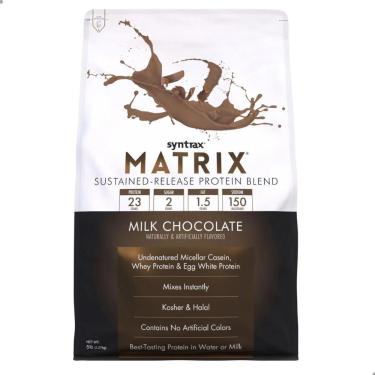 Imagem de BLEND PROTEIN SUSTAINED RELEASE MATRIX 2,27KG 5LBS SYNTRAX Milk Chocolate 