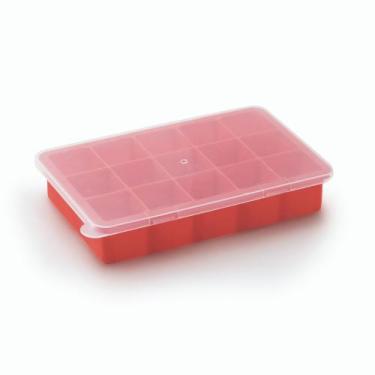 Imagem de Forminha Flexível De Silicone Para Gelo 15 Cubos Com Tampa - Mimo Styl