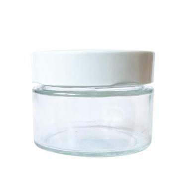 Imagem de Pote Vidro Pianezza 150ml Velas Decoração Lembranças (5 Un) (Branco)