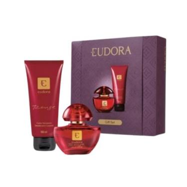 Imagem de Kit Presente Eudora Perfume Rouge Eau De Parfum Creme Hidratante Desod
