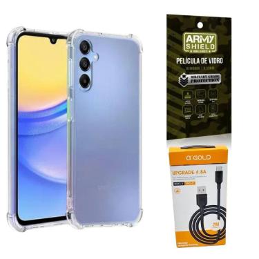 Imagem de Capinha Galaxy A05S + Cabo Tipo-C 2 Metros + Pelicula 3D