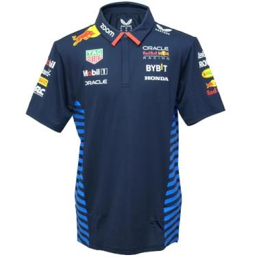 Imagem de Camisa polo masculina Red Bull Racing F1 2024 Team, Céu noturno, XXG
