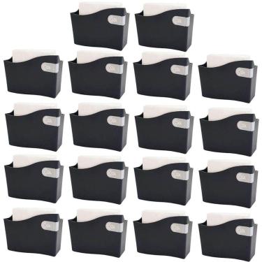 Imagem de 18 Suportes Porta Guardanapo e Sache para Restaurante 14cm Mesa Bar Padaria Brinox Preto