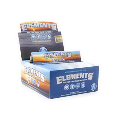 Imagem de 1 caixa ELEMENTS Slim King Size Ultra Thin Rice de papel para enrolar – total de 1600 papéis