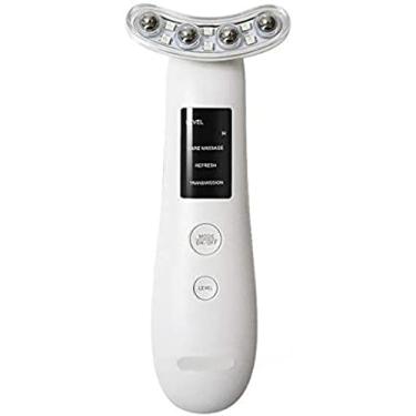 Imagem de Ems eletroporação microcorrente pescoço face lifting massageador pele aperto terapia beleza massagem dispositivo de rejuvenescimento 1pc