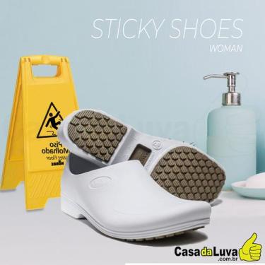 Imagem de Sapato Anti Derrapante Sticky Shoes Eva Branco