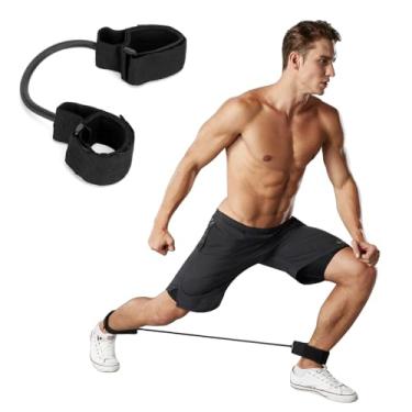 Imagem de Metaball Faixa de resistência de perna de treinamento corda elástica fortalece as pernas velocidade de aumento muscular e comprimento de passada adequado para futebol basquete corrida vôlei exercício