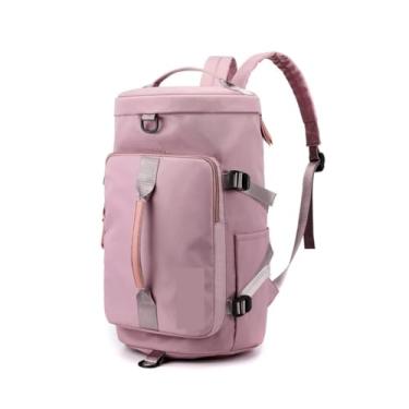 Imagem de Bolsa Mochila Mala De Mão Feminina Masculina Academia Esportiva Ideal para Viagem Porta Tênis Treino Piscina Praia Transversal (Lilás)
