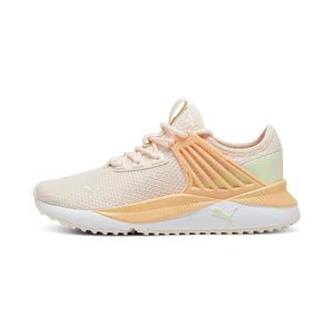 Imagem de PUMA Pacer Future Tênis Rosebay-Green Illusion-Peach Fizz White, tamanho 34 unissex infantil grande, Rosebay verde ilusão pêssego Fizz-puma branco, 18