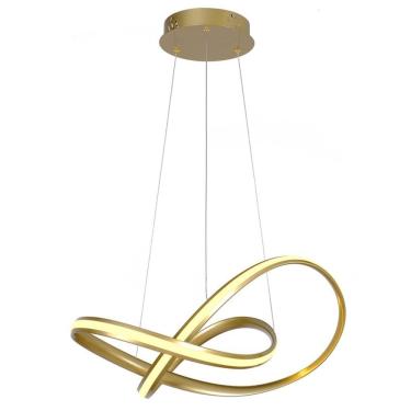 Imagem de Lustre Pendente 3000K LED Iluminaçao Arco Infinito Recepçao Hall de Entrada Iluminaçao...