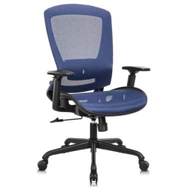 Imagem de ELABEST Ergonomic Office Desk Chair, Mesh Computer Chair, High Back Task Chair, Comfortable Rolling Office Chair, Big and Tall Executive Swivel Chair with Adjustable Lumbar Support, 3D Armrest