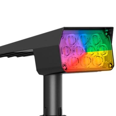Imagem de Luminária Solar Spot Espeto de Jardim Decoração Externo Refletor LED RGB Selection Max Luz Vermelha, Verde e Azul | 12 Meses Garantia Ecoforce
