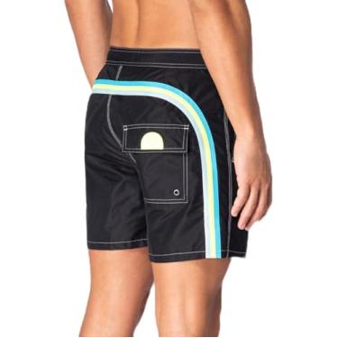 Imagem de SUNDEK Bermuda masculina de cintura fixa, calção de banho 41 cm, comprimento 19 cm, costura interna, 00435 - Preto 35, 31