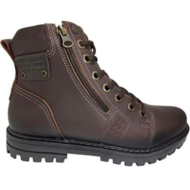 Imagem de Coturno Masculino Casual em Couro Tratorado Conforto Pegada 181504