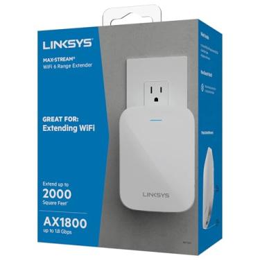 Imagem de Linksys Extensor de alcance sem fio Wi-Fi 6 de banda dupla RE7350