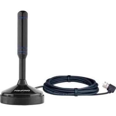 Imagem de Antena Digital com Cabo 2,5m VHF/UHF/FM/HDTV DTV-100 Aquário - AQUARIO