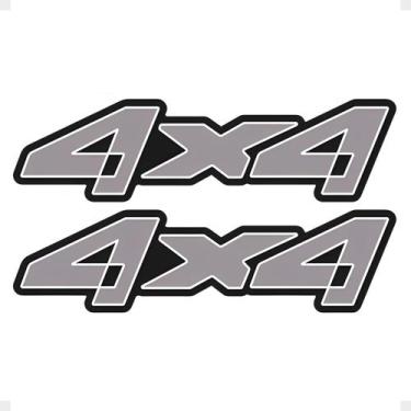 Imagem de Adesivo 4x4 Compatível Ranger 2005/ Emblema Lateral Grafite - SPORTINO