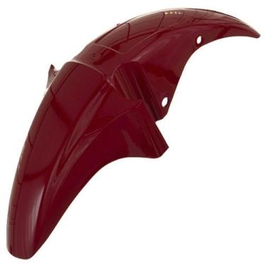 Imagem de Paralama Dianteiro Cromo Forte Titan 150 2004 - 2008, Único, VERMELHO 