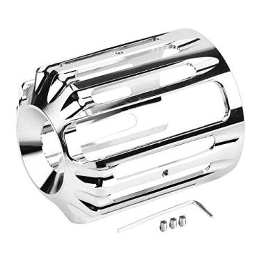 Imagem de Cnc Alumínio Motocicleta Filtro de óleo Capa Máquina Grade de óleo para Motocicleta Todo o Filtro de óleo Tampa Guarnição Filtro de óleo Capa Universal