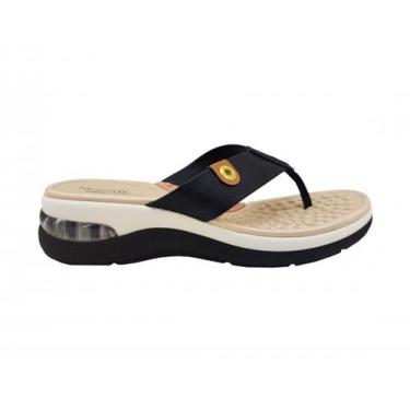 Imagem de Chinelo Feminino Modare Ultraconforto Casual 7183.105, Preto, Marrom, 