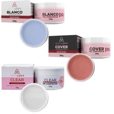 Imagem de Kit 3 Géis Anylovy 24g: Versatilidade e Qualidade para Suas Unhas, Gel