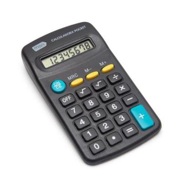Imagem de Calculadora Bolso 08 Dígitos Mini Pequena Escolar Comercial - mori