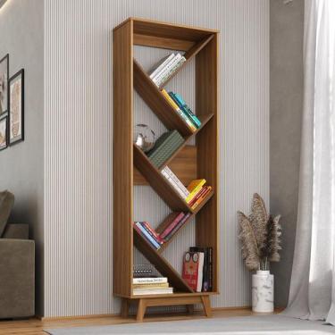 Imagem de Estante Multiuso para Livros 6 Prateleiras Helena - Espresso Móveis