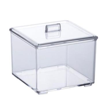 Imagem de Organizador Porta Algodão Cristal com Tampa - PARAMOUNT, U