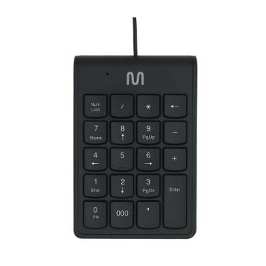 Imagem de Teclado Numerico com Fio - TC227 Design Chocolate - Multilaser