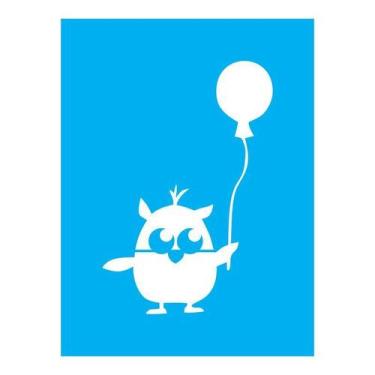 Imagem de Stencil Tamako Coruja - 15X20Cm - Ref A2713