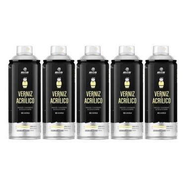 Imagem de Kit 5 Verniz Spray Acrílico MTN 400ml Secagem Ultrarrápida - Montana