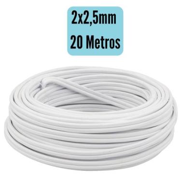 Imagem de Fio Paralelo Elétrico Cobre 2x1,5mm e 2x2,5mm - Rolos Com 10, 20, 30, 