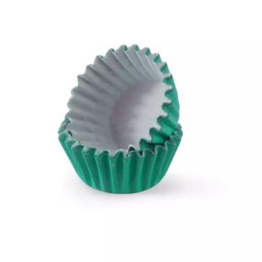 Imagem de Forminhas de Papel Nº 6 P/ Mini Brigadeiro Doces C/ 1.000 Un. Verde. -