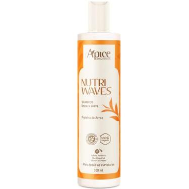 Imagem de Shampoo Limpeza Suave Apice Nutri Waves 300ml - Apice Cosmeticos