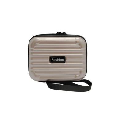 Imagem de Carteira feminina pequena porta cartao com ziper - Fashion, P, Dourado