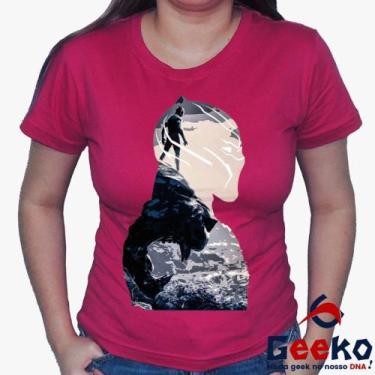 Imagem de Baby Look Pantera Negra 100% Algodão - Wakanda Forever - Black Panther