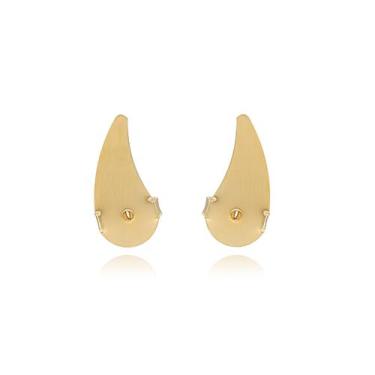 Imagem de Tarraxa Vírgula para Brinco Ear Cuff Folheada a Ouro 18k - 05 -, UNICO