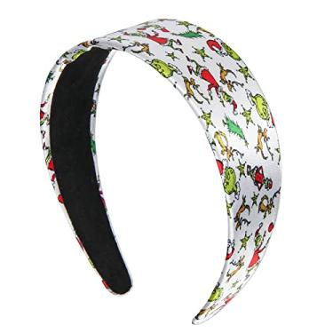 Imagem de Bioworld Dr. Seuss How The Grinch Stole Christmas Allover Character Design Headband For Women and Girls