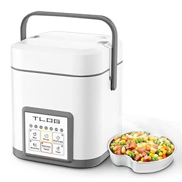 Imagem de TLOG Mini Rice Cooker 2.5 Cups Uncooked, Healthy Ceramic Coating Portable Rice Cooker, 1.2L Travel Rice Cooker Small for 1-3 People, Personal Rice maker, Food Steamer, 12 Hours delay timer, Multi-cooker for Grains, Oats