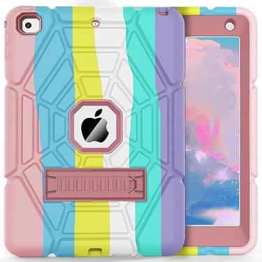 Imagem de Grifobes Capas para iPad 6ª/5ª geração 2018/2017, para iPad Air 2 2014 9,7 polegadas, resistente à prova de choque, resistente, proteção i Pad 5 6 geração 9,7 polegadas com suporte para meninas