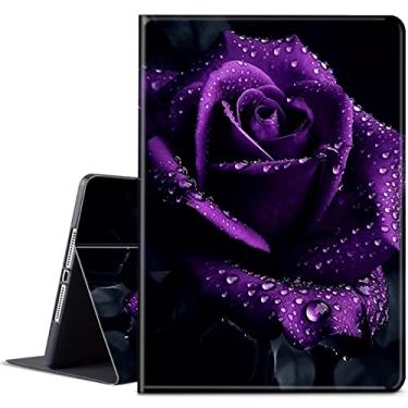 Imagem de Capa para Galaxy Tab S7 FE 5G 2021 Galaxy Tab S7 Plus 2020 capa inteligente de couro PU com suporte ajustável e capa de despertar/hibernar automática para Samsung Galaxy S7 FE 5G 31.5 cm - Rosa roxa