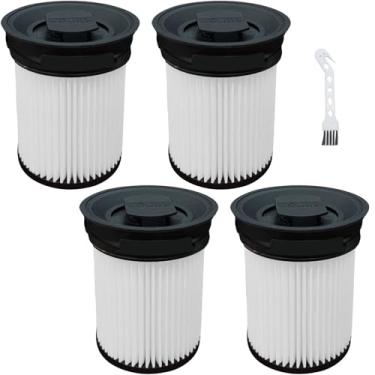 Imagem de ECOMAID Pacote com 4 filtros de pó fino para aspirador de pó sem fio Miele TriFlex HX1 FSF Pro Cat & Dog, HX-FSF HEPA, filtro de vácuo, peça de substituição nº 11289902