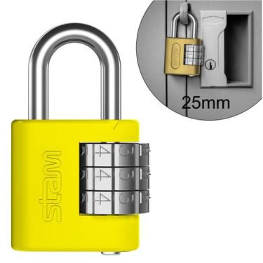 Imagem de Cadeado Segredo Senha Pequeno 25m Stam Malas, Bolsas, E Armários, AMAR