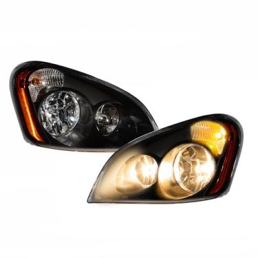 Imagem de EVERESTHD Par de faróis de desempenho adequado para Freightliner Cascadia 2008-2016 Inclui todas as lâmpadas faróis de caminhão esquerdo motorista e lado direito do passageiro acessórios de caixa
