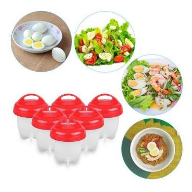 Imagem de 6 Forma De Silicone Cozinhar Ovos Fácil E Rápido Formas Egg. - OEM