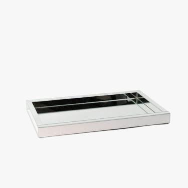 Imagem de Bandeja Decorativa Espelhada  para Sala e Café 26x40 cm - Dani Decoraç